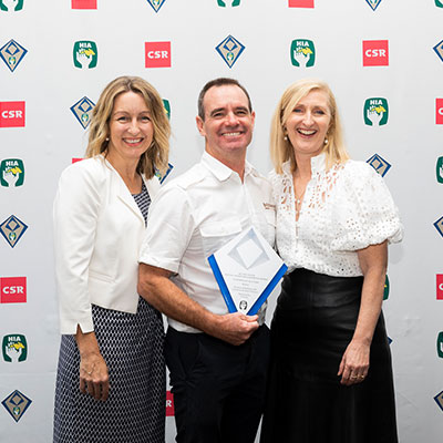 Brickwood building team  with HIA awards