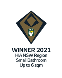 winner 2021 HIA - Small Bathroom
